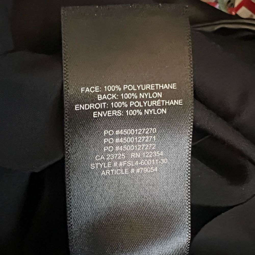 Wilfred Black Faux Leather Straight Leg  Women’s Moto Grunge Holiday Pants Sz 2 - Picture 10 of 11